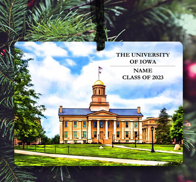 Iowa City, IA - Ornament - The University of Iowa - #hawkeyes