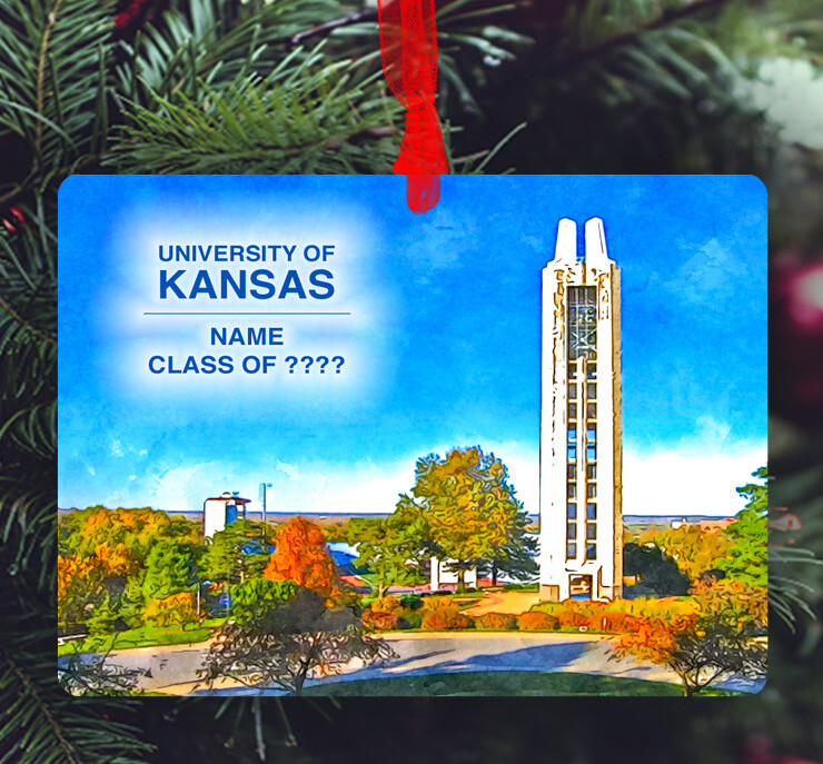 Lawrence, KS - Ornament - University Of Kansas - #jayhawks