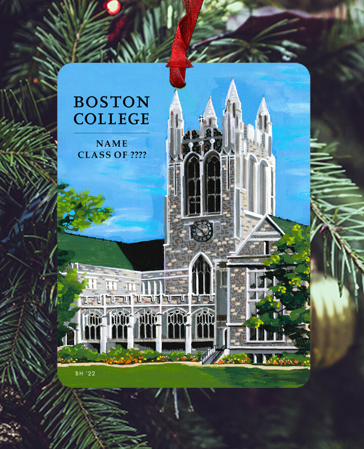 Newton, MA - Ornament - Boston College - #hopper