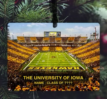 Iowa City, IA - Ornament - The University of Iowa - Stadium - #hawkeyes