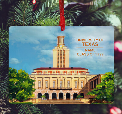 Austin, TX - Ornament - University of Texas - #longhorns - #hopper