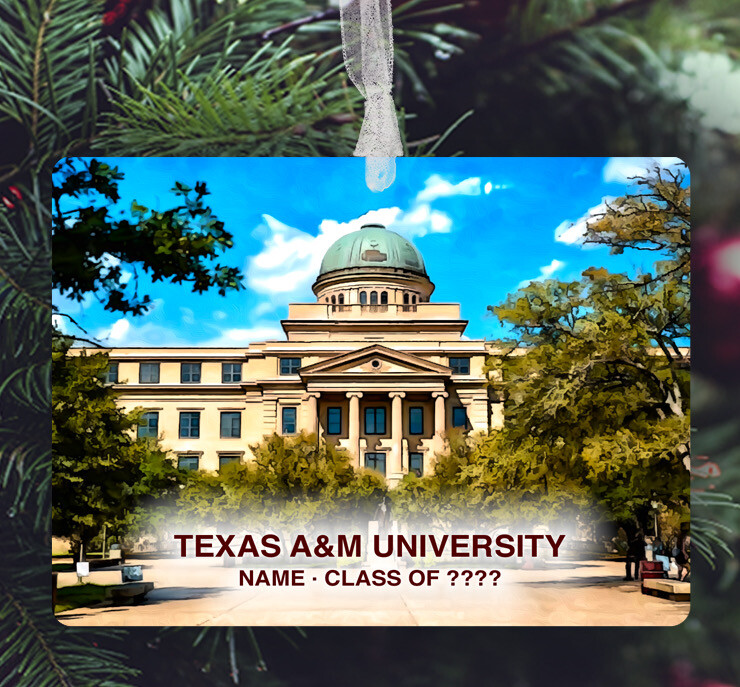 College Station, TX - Ornament - Texas A&amp;M University