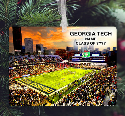 Atlanta, GA - Ornament - Georgia Tech Stadium