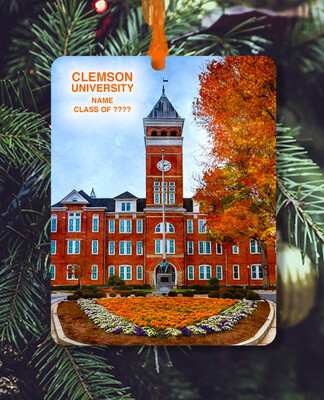 Clemson, SC - Ornament - Clemson University - Tillman Hall