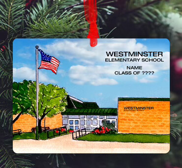 Westminster, MD - Ornament - Westminster Elementary School - #westminsteres - #stephanie