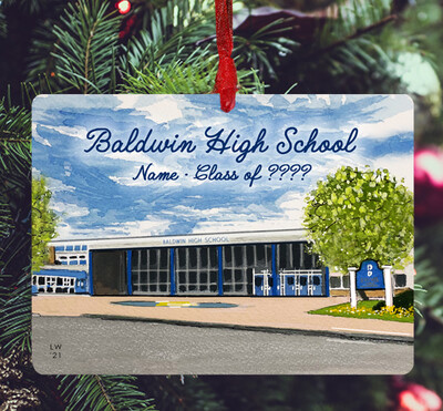 Baldwin, NY - Ornament - Baldwin High School - #lew