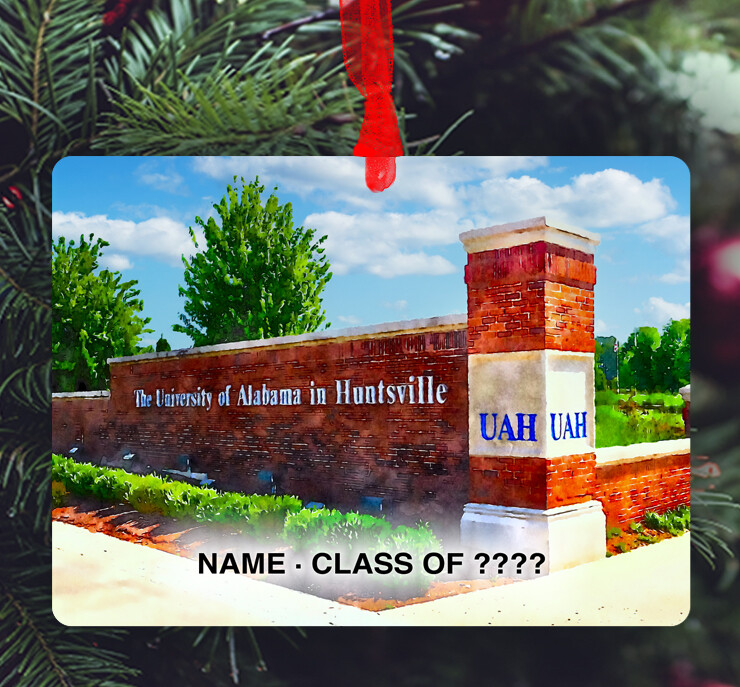 Huntsville, AL - Ornament - University of Alabama in Huntsville - Campus - #uab