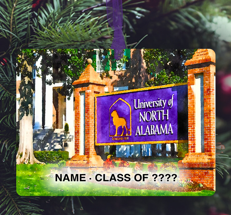 Birmingham, AL - Ornament - University of North Alabama - Campus - #universityofnorthalabama