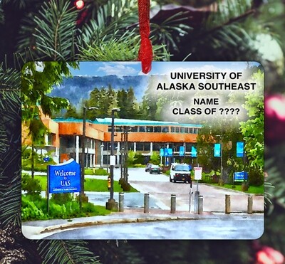 Juneau, AK - Ornament - University of Alaska Southeast - #universityofalaskasoutheast