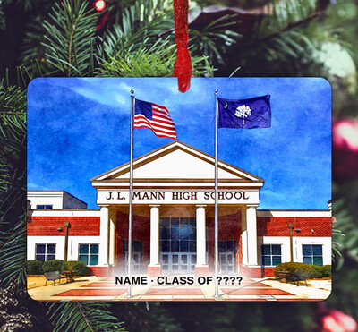 Greenville, SC - Ornament - JL Mann High School