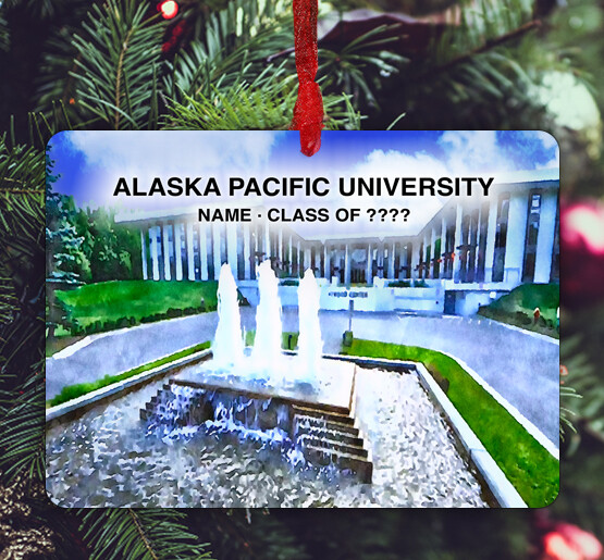 Anchorage, AK - Ornament - Alaska Pacific University - #alaskapacificuniversity