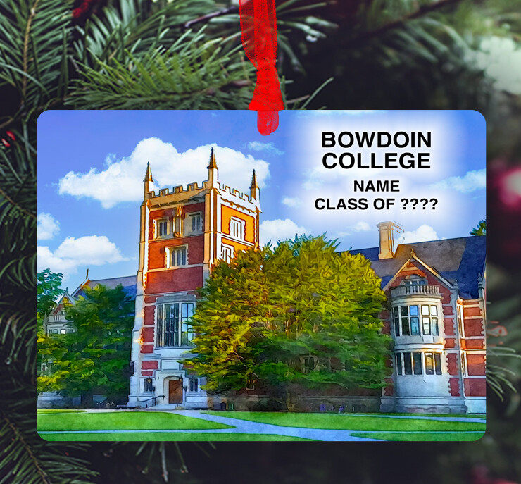Brunswick, ME - Ornament - Bowdoin College