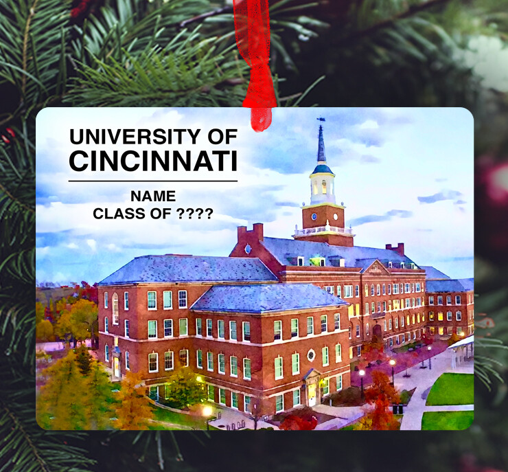 Cincinnati, OH - Ornament - University of Cincinnati