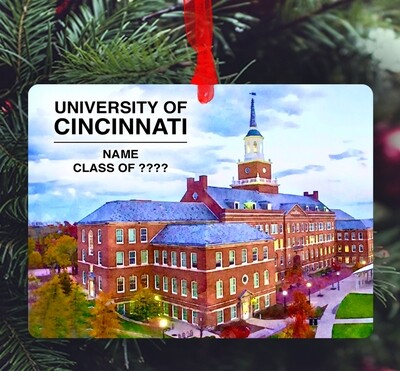 Cincinnati, OH - Ornament - University of Cincinnati