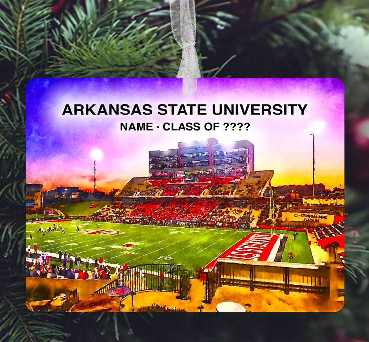 Jonesboro, AR - Ornament - Arkansas State University - Stadium