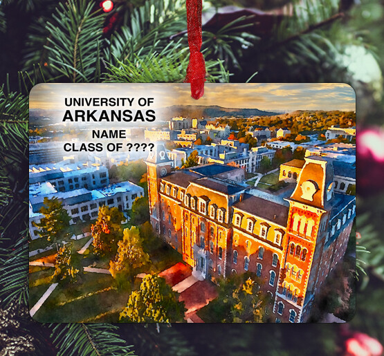 Fayetteville, AR - Ornament - University of Arkansas