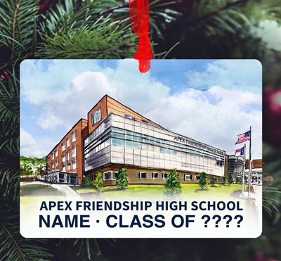Apex, NC - Ornament - Apex Friendship High School - #lew