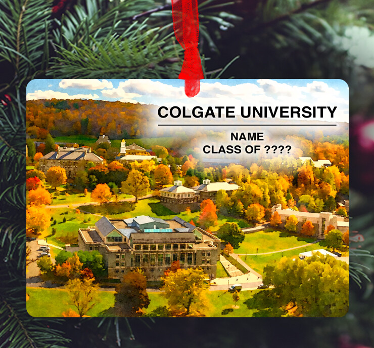 Hamilton, NY - Ornament - Colgate University