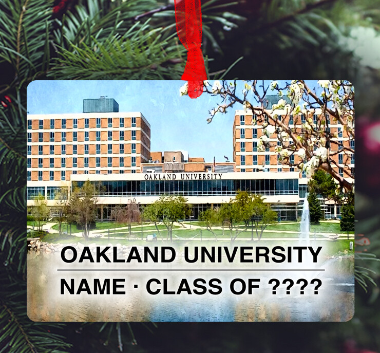 Rochester, MI - Ornament - Oakland University - #oakland