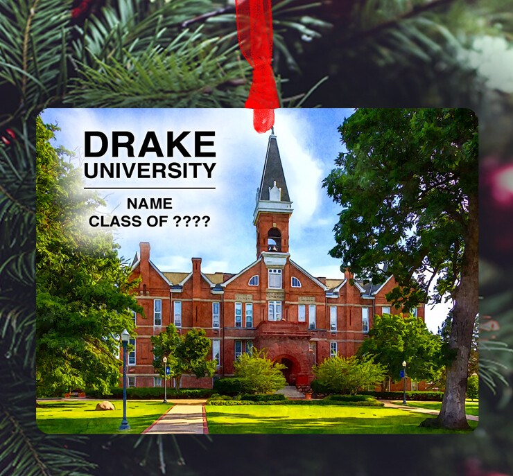 Des Moines, IA - Ornament - Drake University