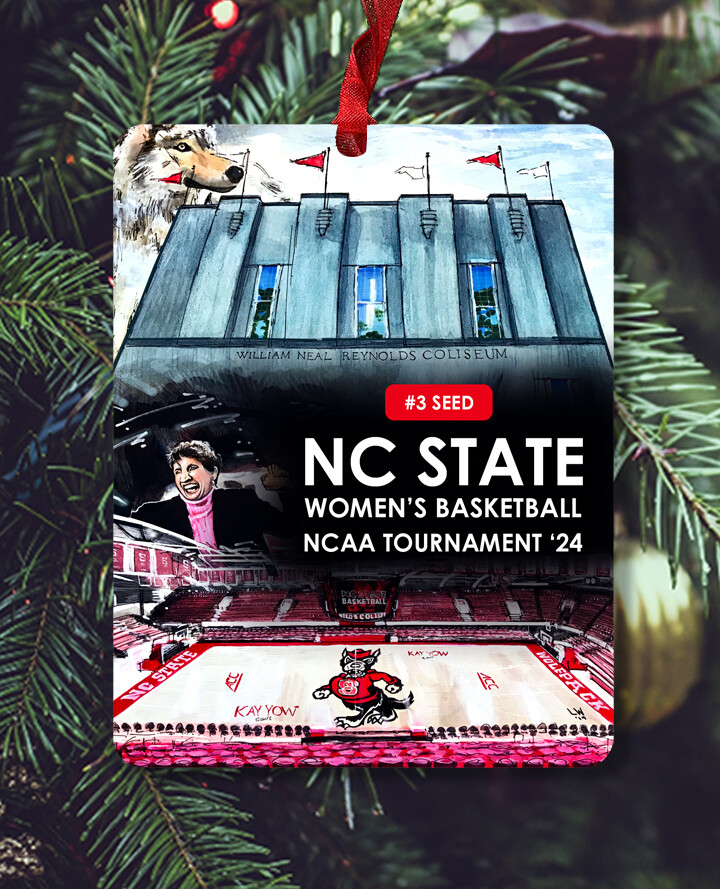 Raleigh, NC - NC State - Reynolds - NCAA Tourney 24 - Ornament - #lew