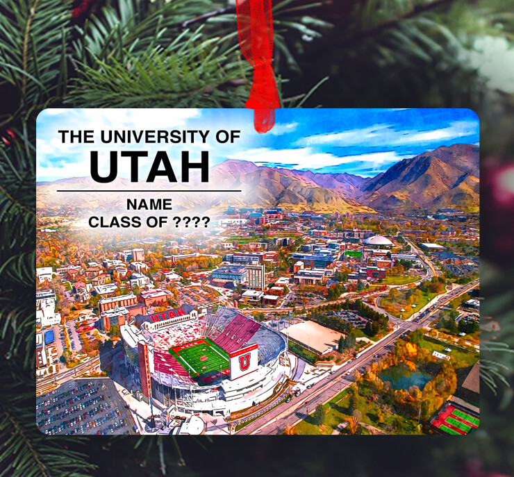 Salt Lake City, UT - Ornament - The University of Utah - Stadium