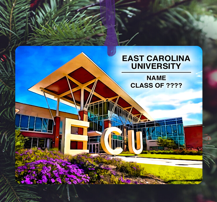 Greenville, NC - Ornament - East Carolina University - Student Center #ecu