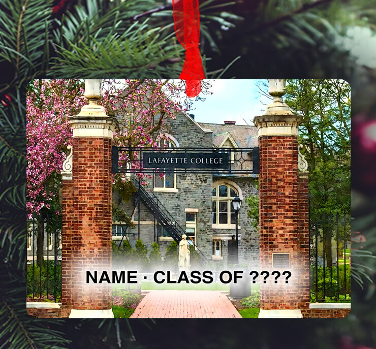 Easton, PA - Ornament - Lafayette College