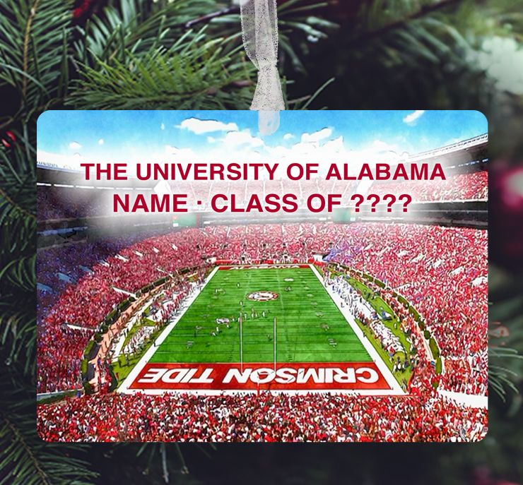 Tuscaloosa, AL - Ornament - University Of Alabama - Bryant-Denny Stadium - #crimsontide