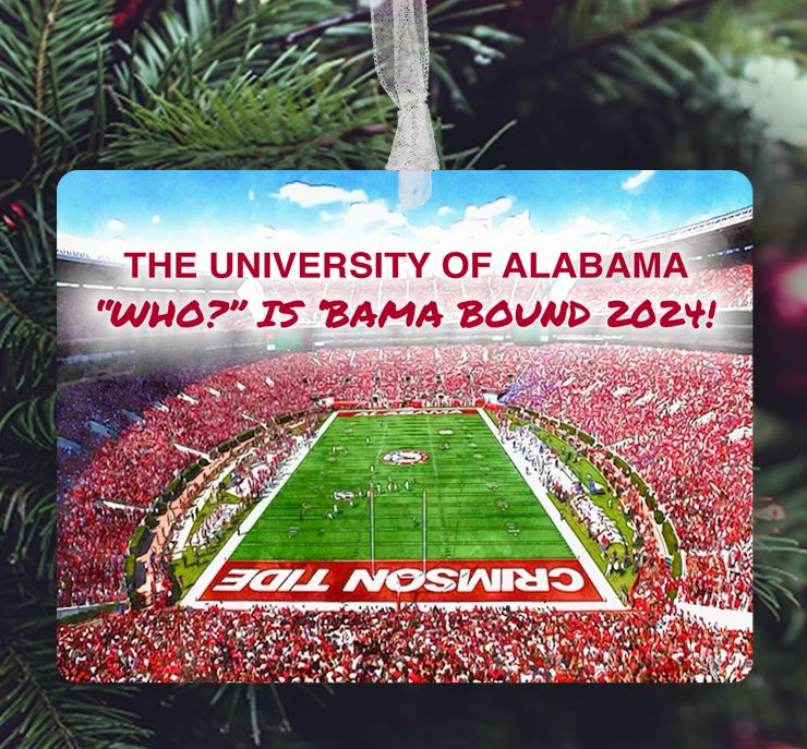Tuscaloosa, AL - Ornament - University Of Alabama - Bryant-Denny Stadium - Bama Bound - #crimsontide