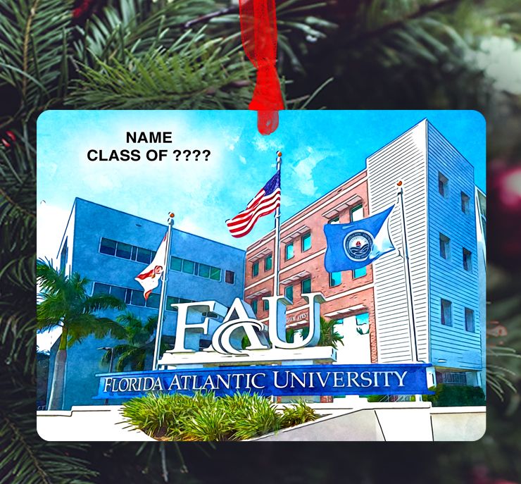 Boca Raton, FL - Ornament - Florida Atlantic University