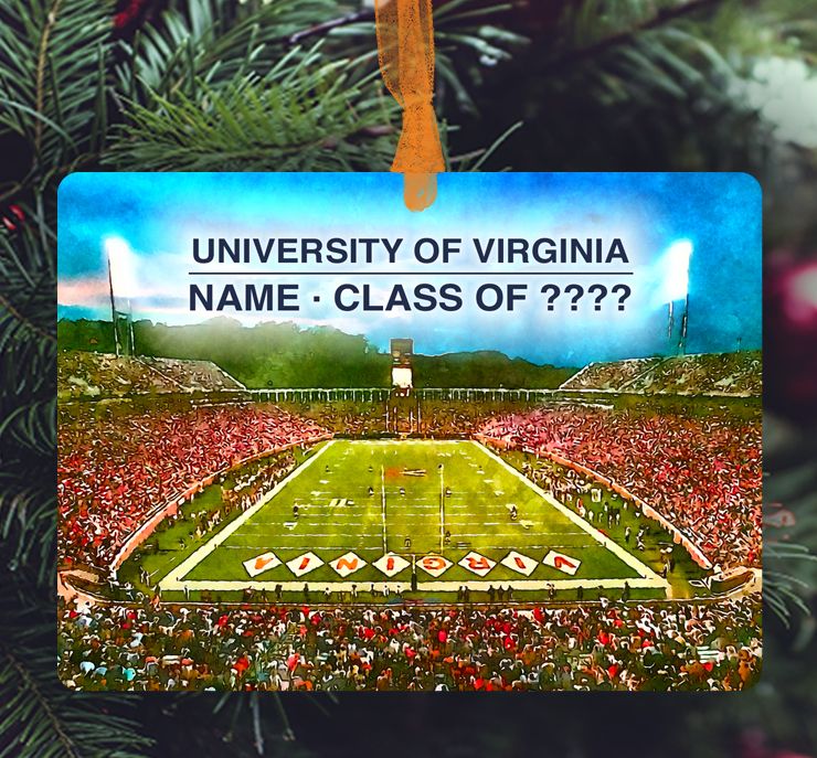 Charlottesville, VA - Ornament - University Of Virginia - Stadium