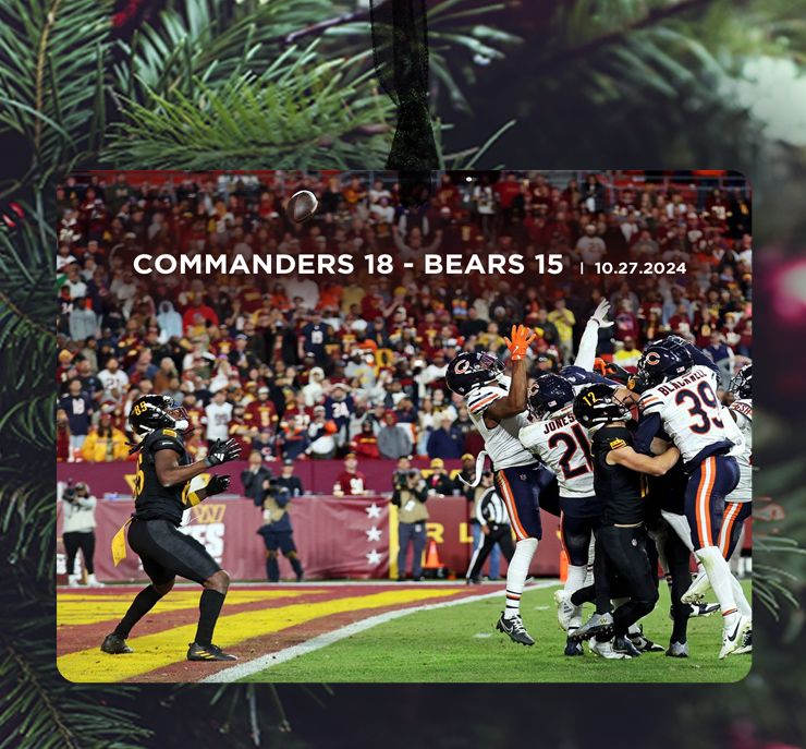 Washington Commanders - Ornament - Commanders vs. Bears - 2024