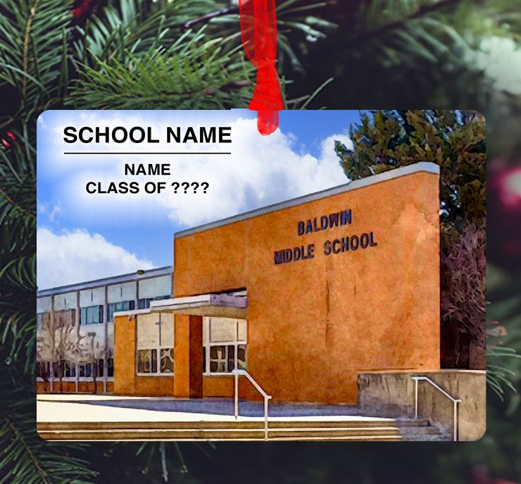 Baldwin, NY - Ornament - Baldwin Middle School - #Bruins
