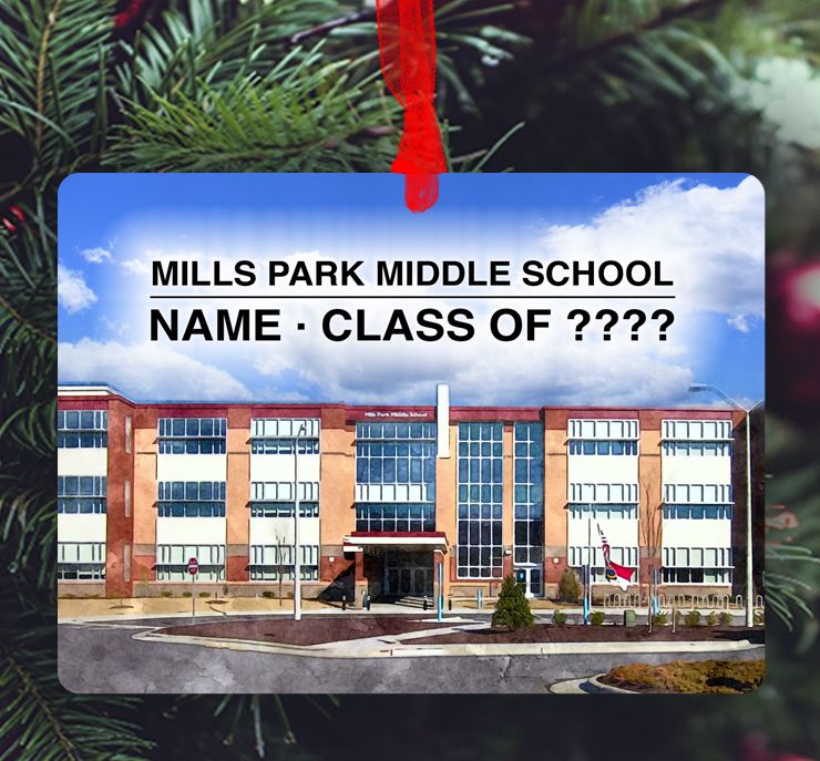 Cary , NC - Ornament - Mills Park Middle School