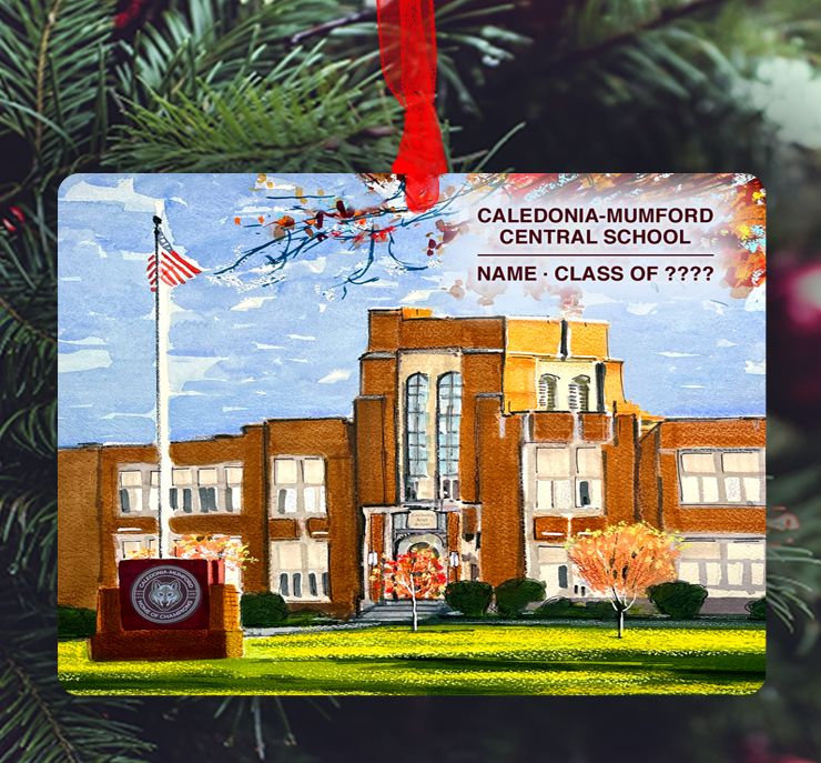 Caledonia, NY - Ornament - Caledonia-Mumford Central School