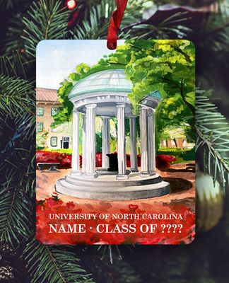 Chapel Hill, NC - Ornament - UNC - Old Well - 2 - #solveig