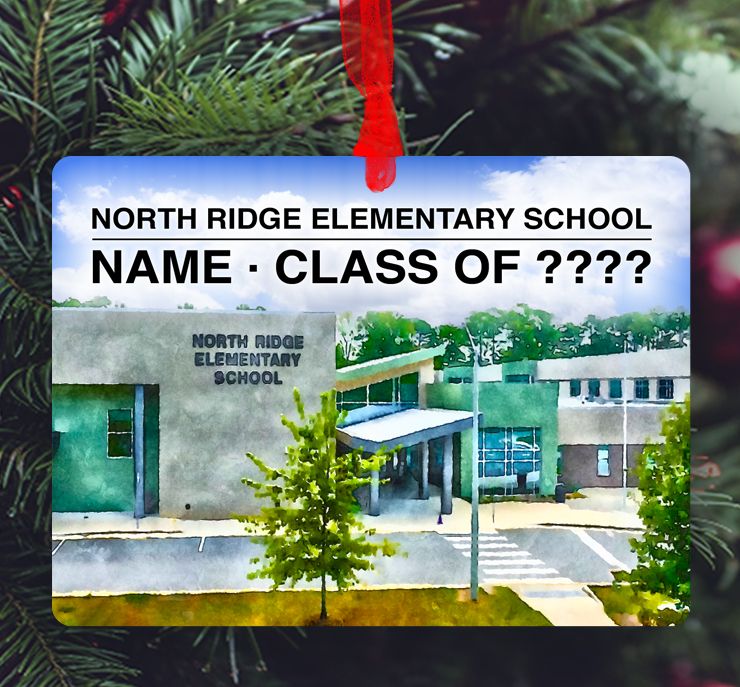 Raleigh, NC - Ornament - North Ridge Elementary School