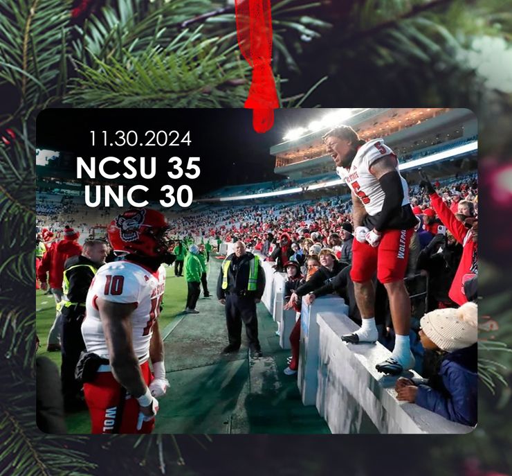 Raleigh, NC - Ornament - NC State - Beats UNC - 2024
