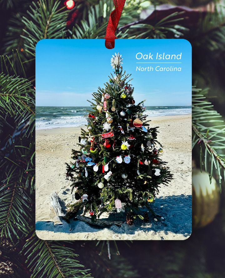 Oak Island, NC - Ornament - Oak Island Christmas Tree - #lane