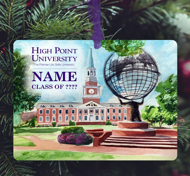 High Point, NC - Ornament - High Point University - #mindy