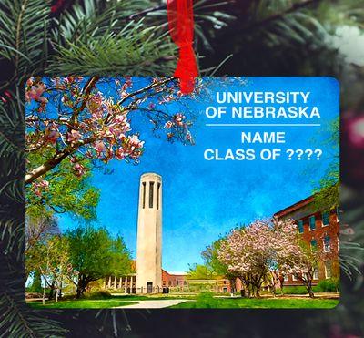 Lincoln, NE - Ornament - University Of Nebraska - Bell Tower