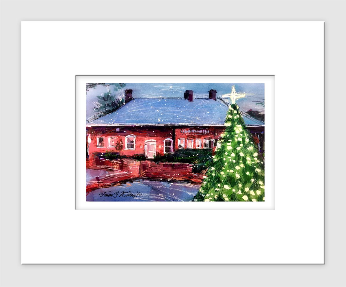 Apex, NC - Matted Print - Apex Chamber of Commerce