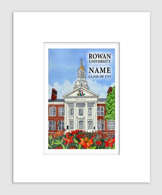 Glassboro, NJ - Matted Print - Rowan University