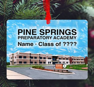 Holly Springs, NC - Ornament - Pine Springs Preparatory Academy - #lew