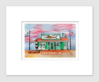 Southport, NC - Matted Print - Provision Company