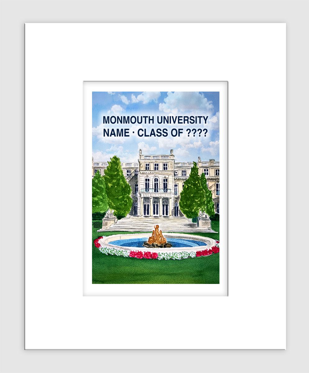 West Long Branch, NJ - Matted Print - Monmouth University