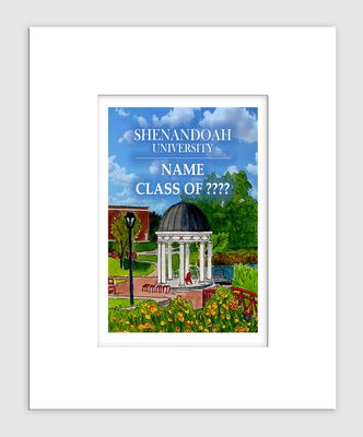 Winchester, VA - Matted Print - Shenandoah University