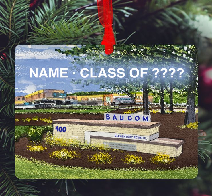 Apex, NC - Ornament - New Baucom Elementary School - #lew