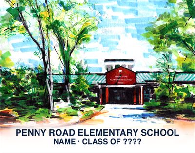 Cary, NC - Ornament - Penny Road Elementary School - #lew